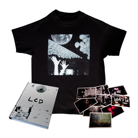Hands and Disco Ball T-Shirt, Signed LCD Book, 5 Print Package